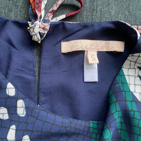 Hutch x Anthropologie Floral Long Sleeve Mini Dress, Warm Floral, Size S - Picture 8 of 9